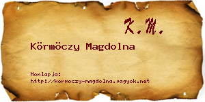 Körmöczy Magdolna névjegykártya